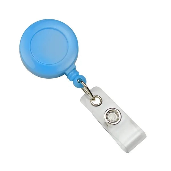 30" Cord Plastic Round Retractable Badge Reel