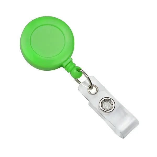 30" Cord Plastic Round Retractable Badge Reel