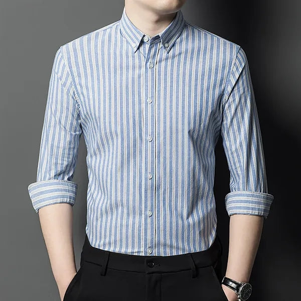 Men's Striped Long Sleeved Shirt