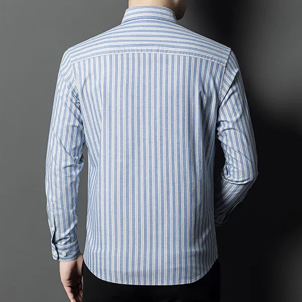 Men's Striped Long Sleeved Shirt