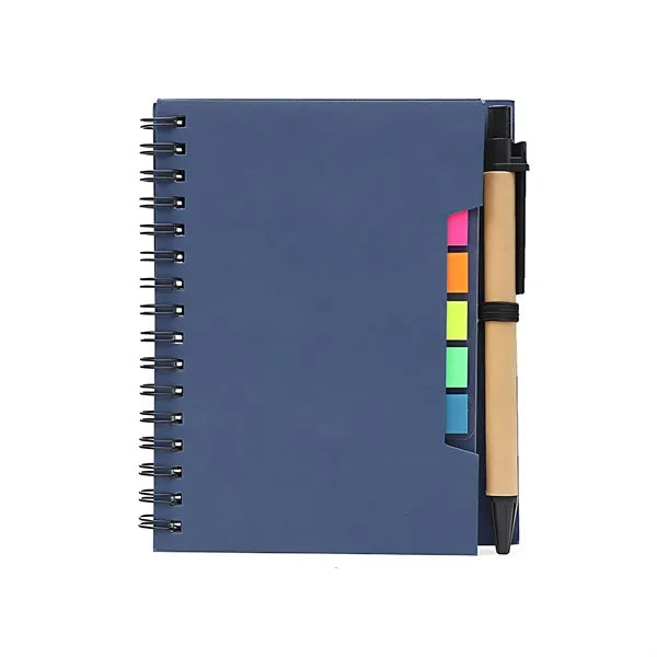 Notebooks With Sticky Notes Ballpoint Pens Set