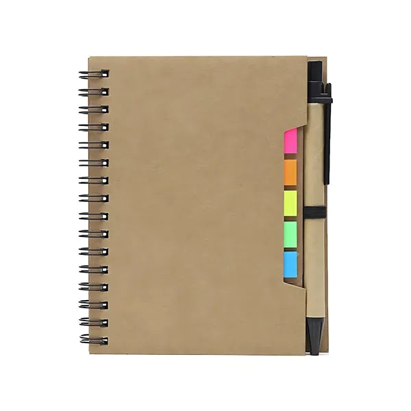 Notebooks With Sticky Notes Ballpoint Pens Set