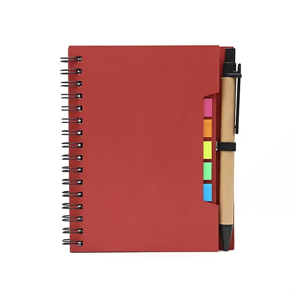 Notebooks With Sticky Notes Ballpoint Pens Set