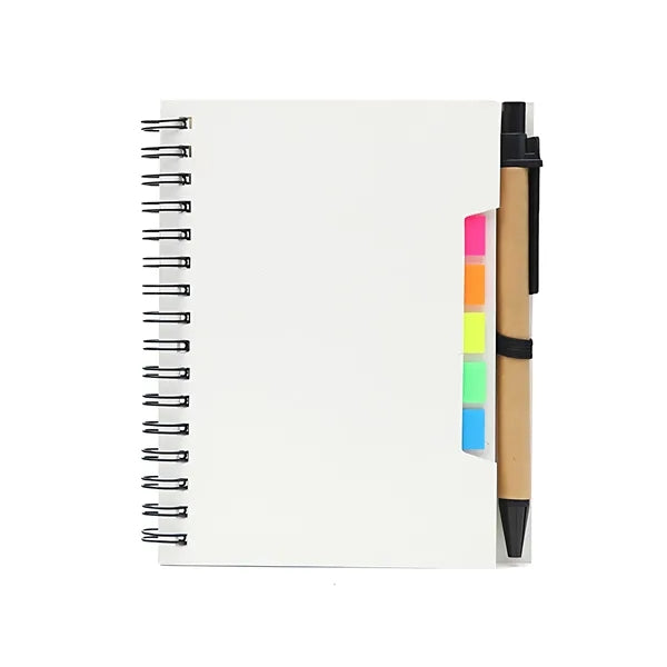 Notebooks With Sticky Notes Ballpoint Pens Set