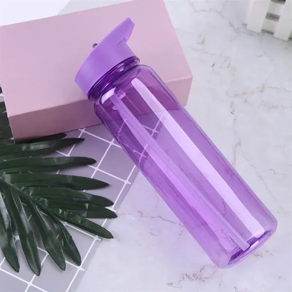 25oz Bpa Free Plastic Sports Water Bottle With Straw