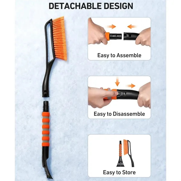 2 in 1 Detachable Ice Scraper And Snow Brush