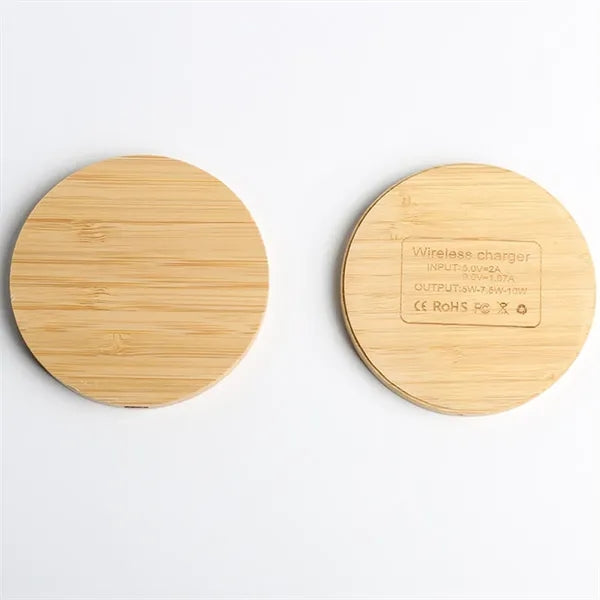 15W Wooden Fast Charger, Portable Charging Pad For Home Use