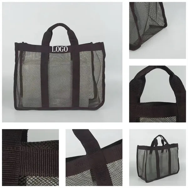 Polyester Mesh Shopping Beach Storage Bag