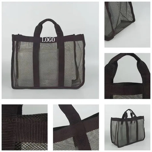 Polyester Mesh Shopping Beach Storage Bag