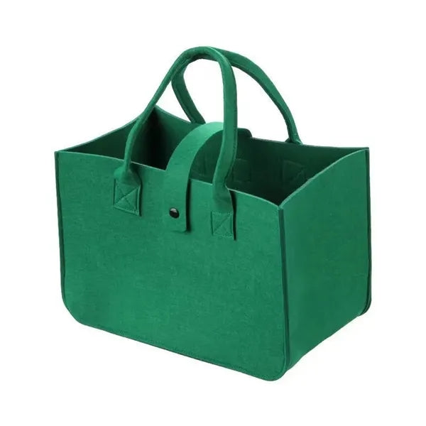 Felt PU Leather Tote Bag