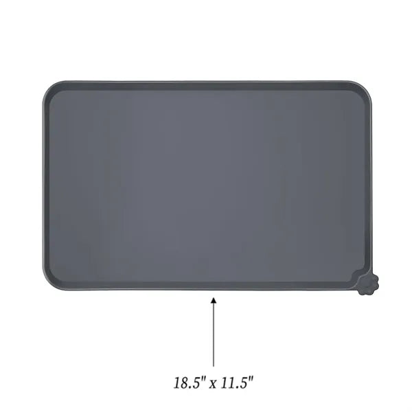 Waterproof Pet Feeding Mat With High Raised Edges