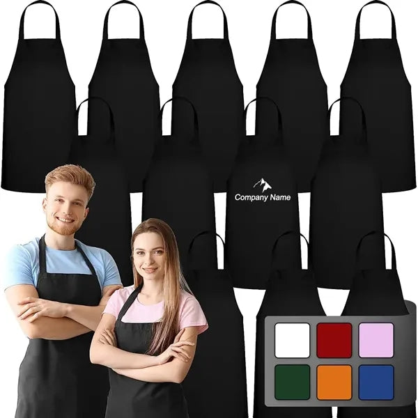 Unisex Black Aprons