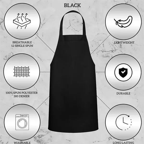 Unisex Black Aprons