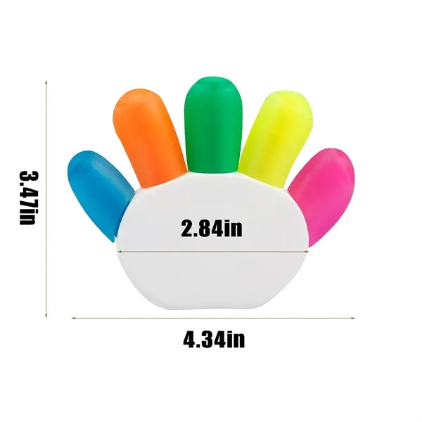 Finger Shape Highlighter Watercolor Pen Custom Marker