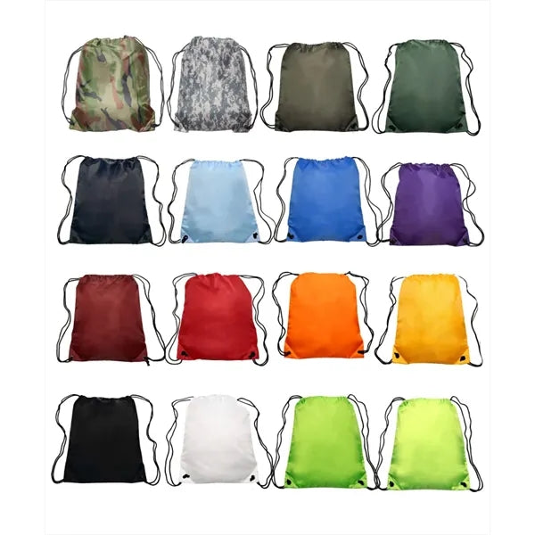 Union Printed - Classic Polyester Drawstring Bags