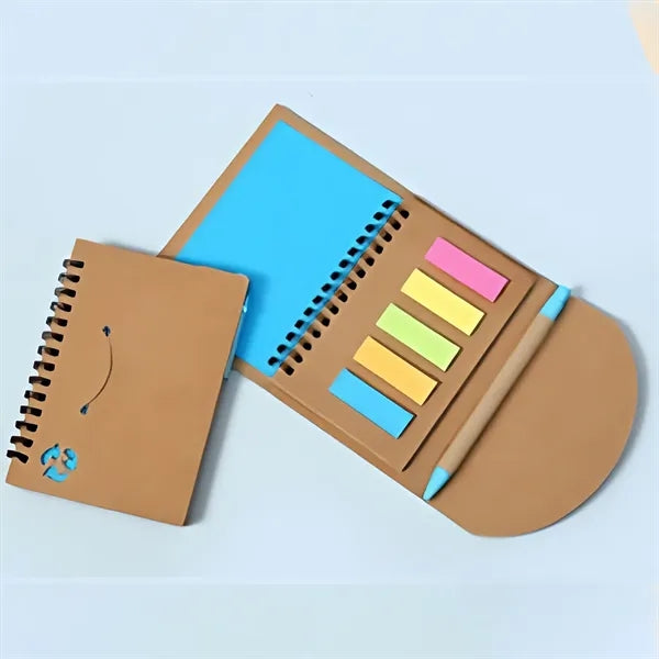 Kraft Paper Notebook Sticky Notes Set
