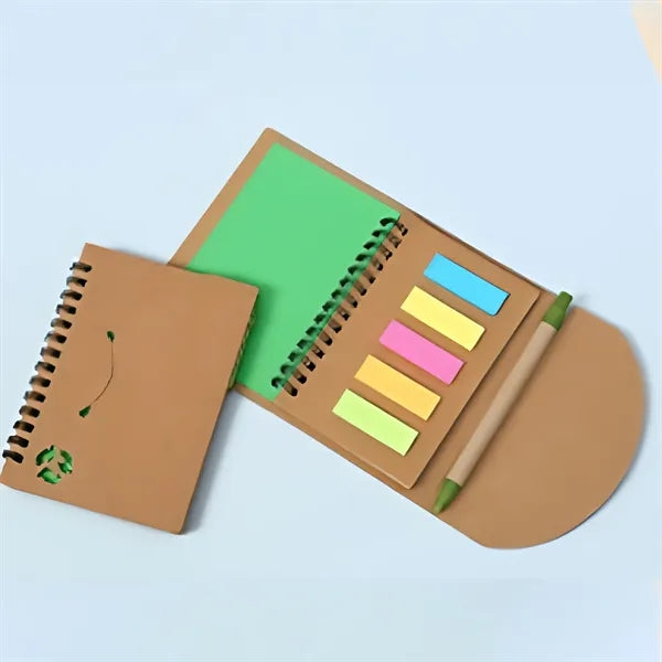 Kraft Paper Notebook Sticky Notes Set