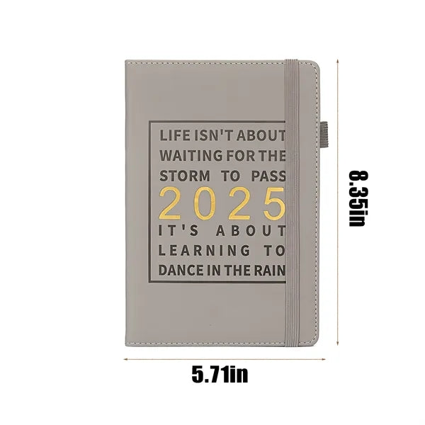 Leather Planner Notebook 2025 Academic With Elastic Band