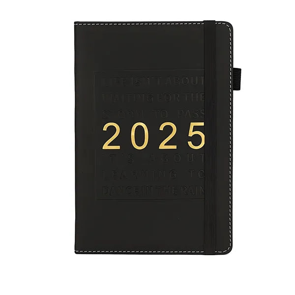 Leather Planner Notebook 2025 Academic With Elastic Band