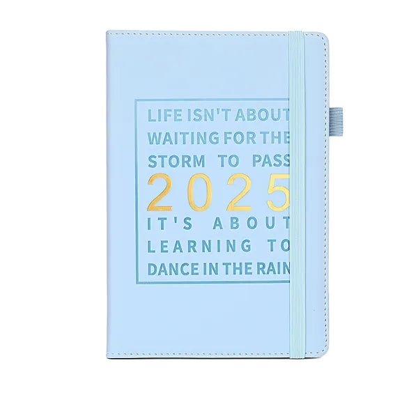 Leather Planner Notebook 2025 Academic With Elastic Band