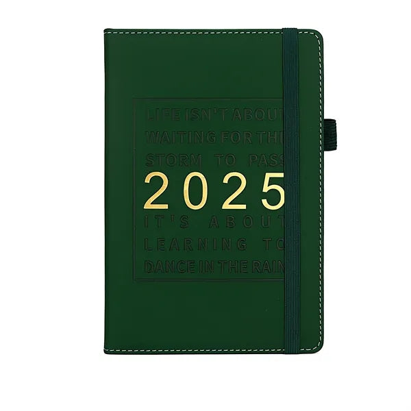 Leather Planner Notebook 2025 Academic With Elastic Band