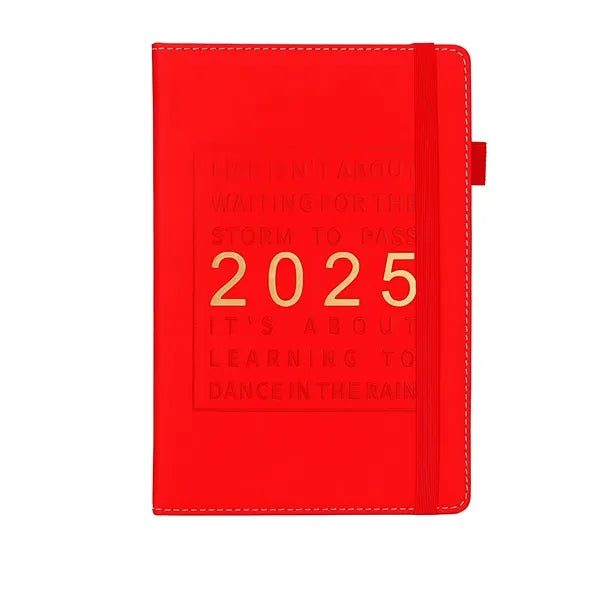 Leather Planner Notebook 2025 Academic With Elastic Band