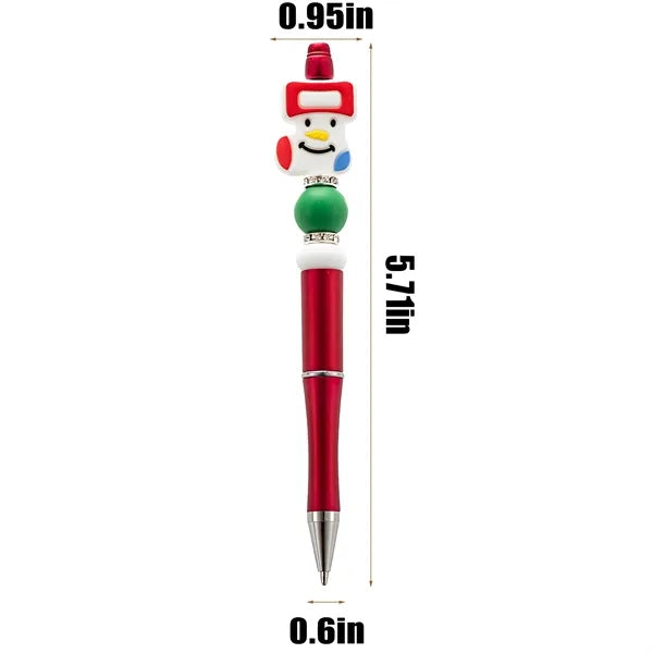 Silicone Beadable Pens Christmas Gifts School Supplies