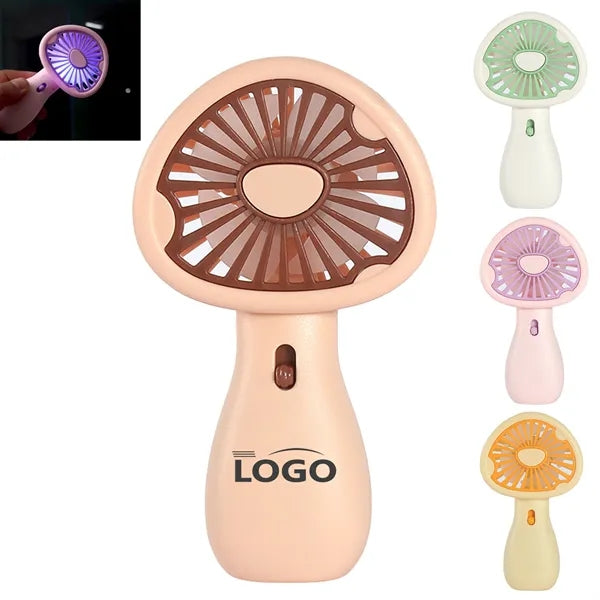 Mini Portable Handheld Night Light Small Fan