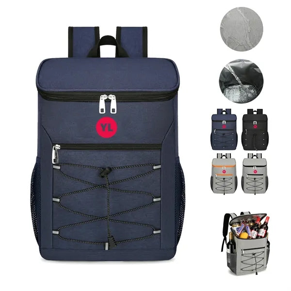 25L Large Capacity Oxford Cloth Cooler Backpack Lunch Bag