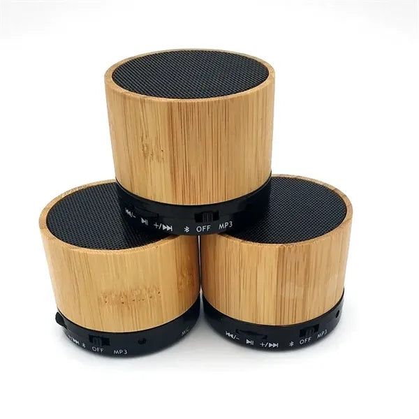 Eco-Friendly Mini Bamboo Wooden Blue tooth Speaker