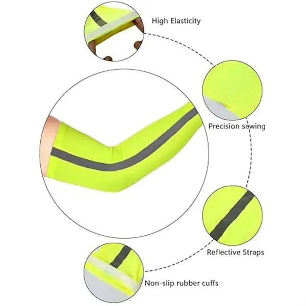 Reflective Strap Arm Sleeves For Outdoor Activities