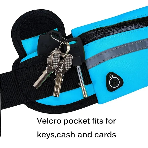 Waterproof Running Fanny Pack with Headphone Port