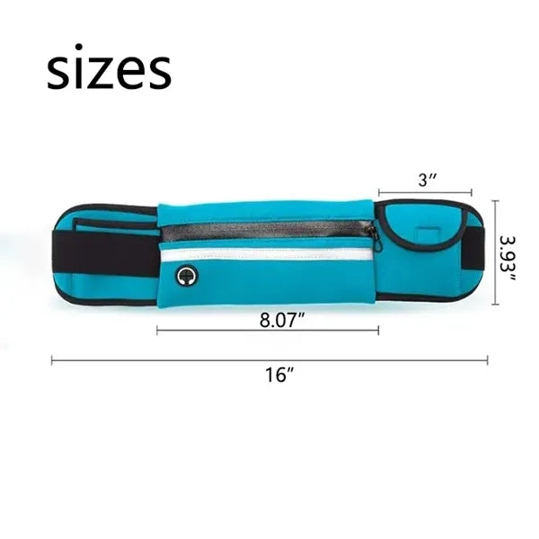 Waterproof Running Fanny Pack with Headphone Port