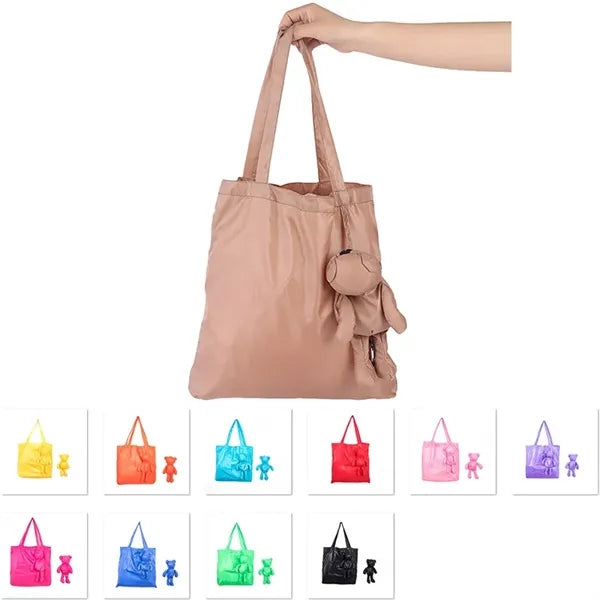 Bear Lightweight Foldable Shopping Tote Bag Grocery Handbag