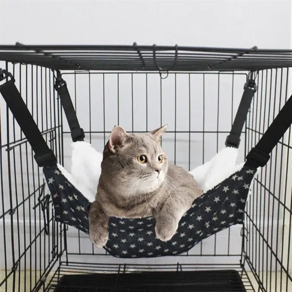 Cat Bed Hammock Adjustable Hooks Swing, Climbing Frame Toy