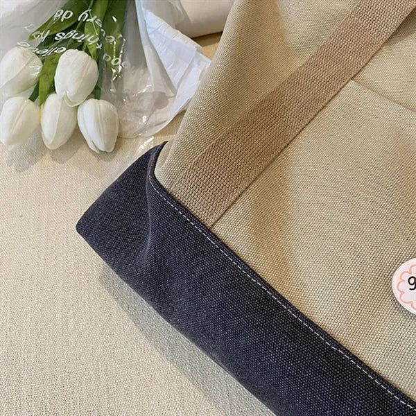 Shopping Daily Shoulder Handbag Travel Canvas Tote Bag