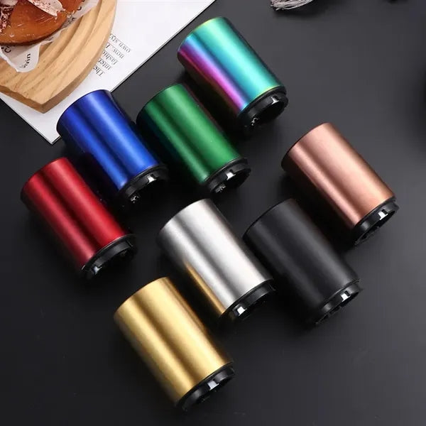 Automatic Stainless Steel Push Pop Magnetic Bottle Opener