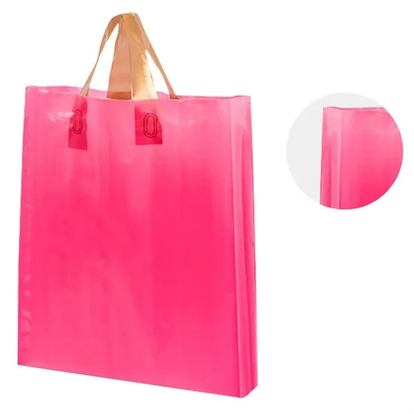 Disposable Plastic Shopping Tote Handbag Merchandise Bag