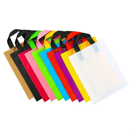 Disposable Plastic Shopping Merchandise Gift Bag With Handle