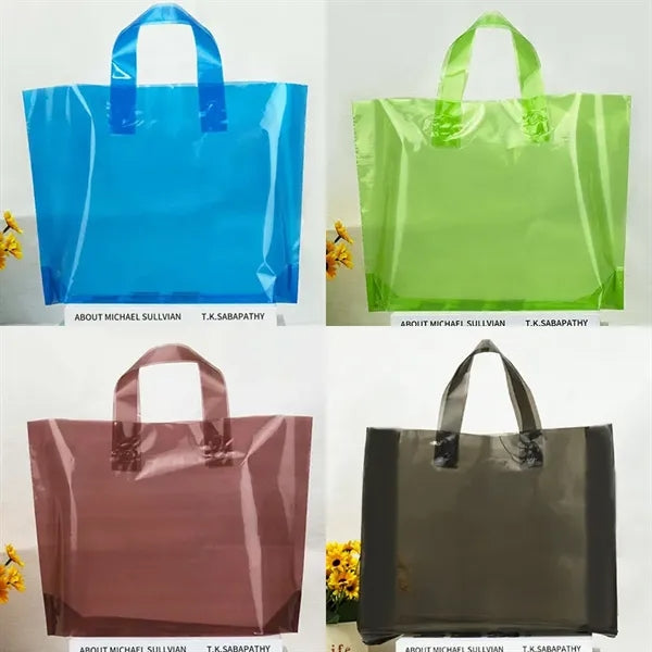 Multi-Purpose Plastic Grocery Totes Handbag Merchandise Bag