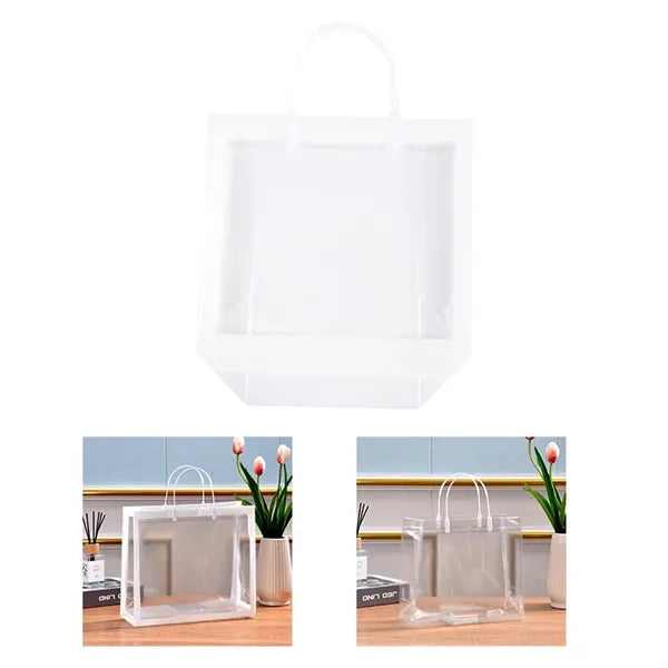 Clear Plastic Merchandise Bag Grocery Totes Shopping Handbag