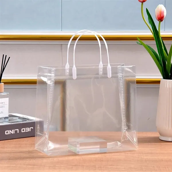 Clear Plastic Merchandise Bag Grocery Totes Shopping Handbag
