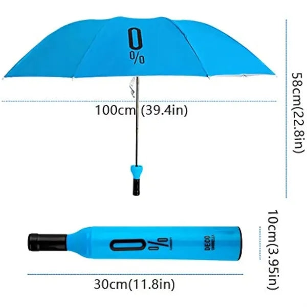 Wine Bottle Shaped Umbrella