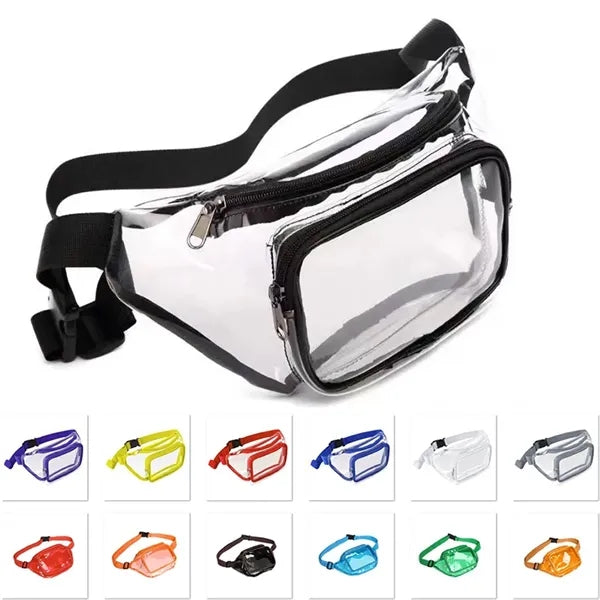 Clear PVC Crossbody Fanny Pack Hands-Free Wallets Belt Bag