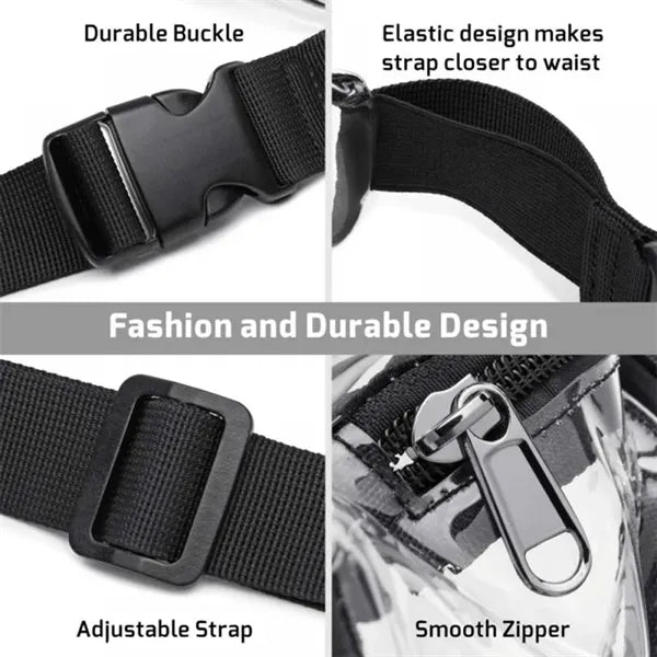Clear PVC Crossbody Fanny Pack Hands-Free Wallets Belt Bag