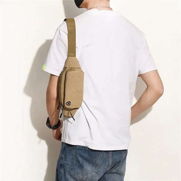Waterproof Canvas Crossbody Hip Fanny Pack Waist Bely Bag