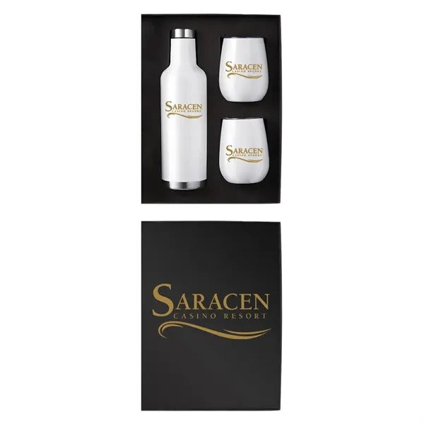 Wine Growler & Tumbler Luxury Gift Set