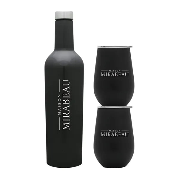 Wine Growler & Tumbler Luxury Gift Set