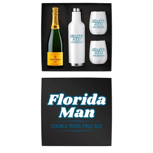 Wine Growler & Tumbler Luxury Gift Set with Bottle Slot