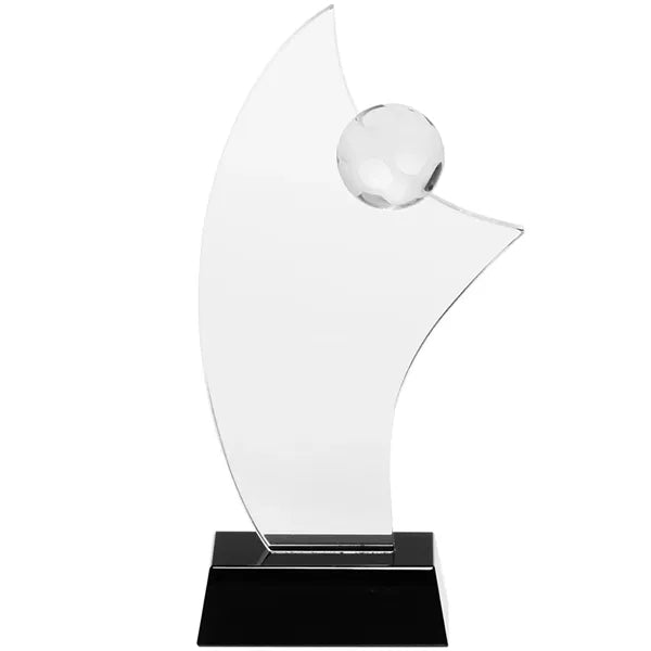 Soccer Crystal Glass Custom Awards